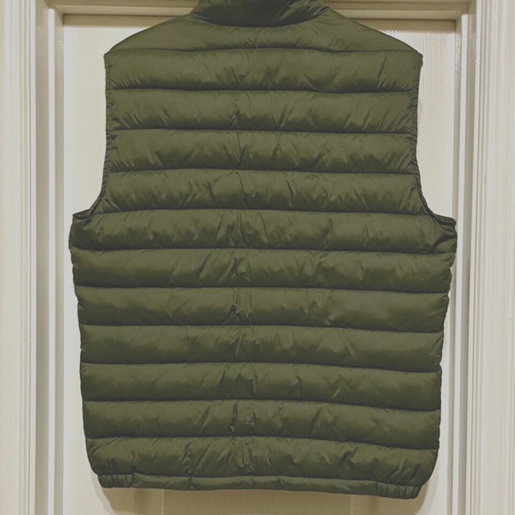 Cole Haan Puffer Vest Mens Sz S Army Green - Picture 8 of 11